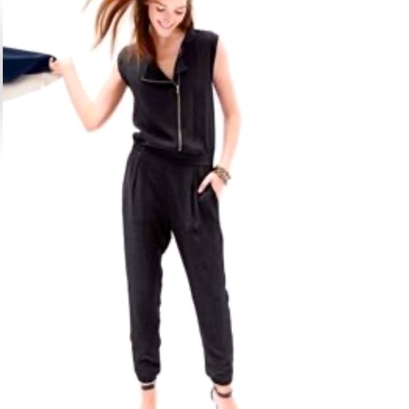 J.Crew Asymmetrical Zip front Jumpsuit - Picture 1 of 4